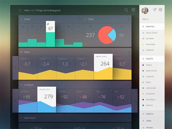 國外Dashboard UI界面設(shè)計